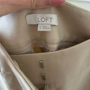 LOFT Khaki bootcut dress pants • size 0